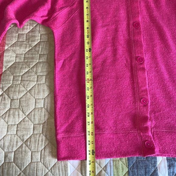 EUC Evolverie Long Sleeve Button Front Cardigan - Passionate Pink - XL - Picture 4 of 5